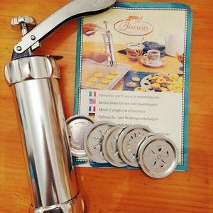 SHULE Biscuits Stainless Steel Spritz Cookie Press